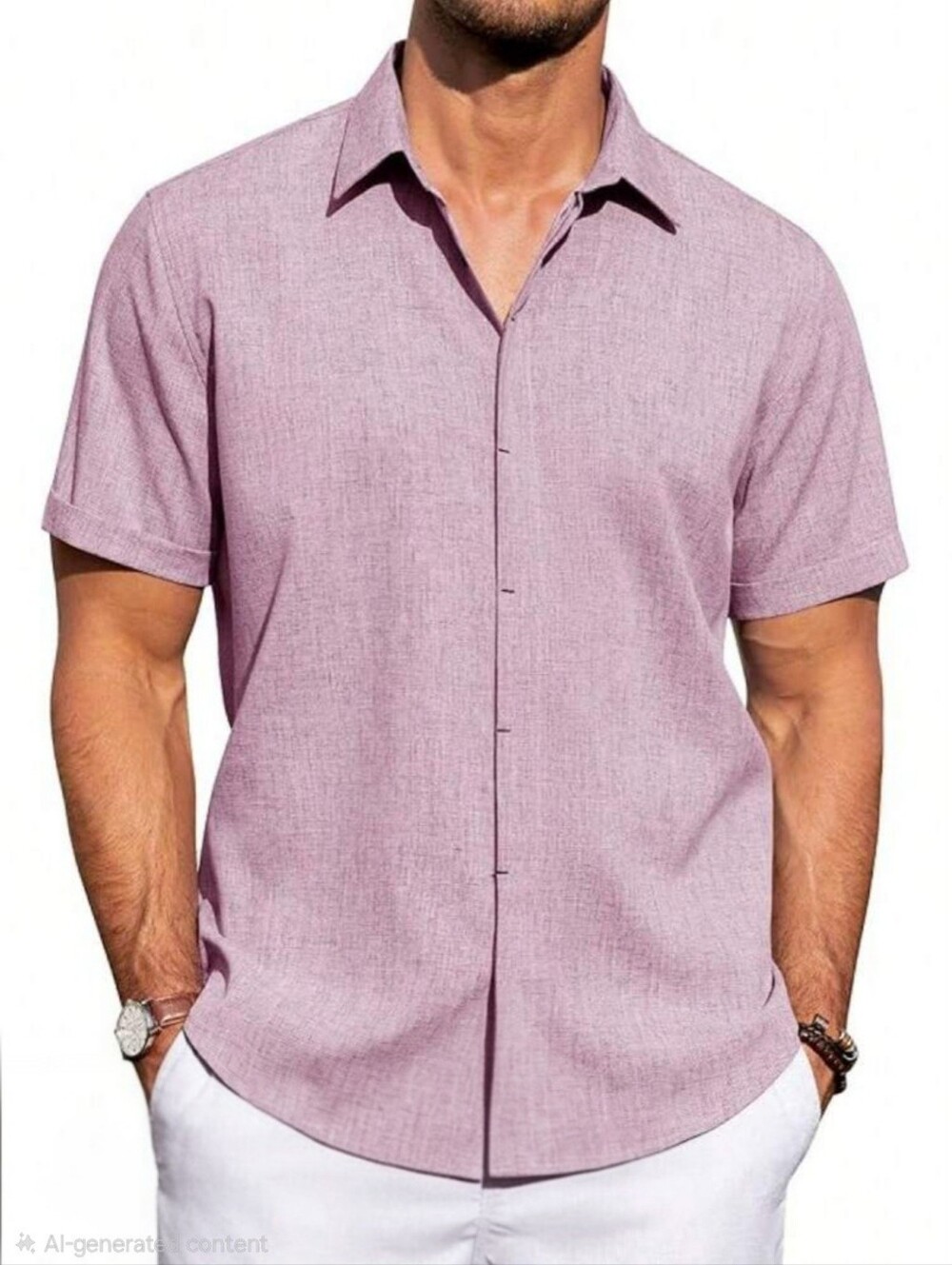 Source Unknown Men's Light Pink Dress Shirt